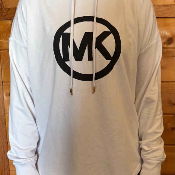 Michael Kors White Logo Hoodie – Size Small - Picture 2 of 5